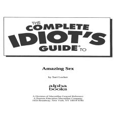 Complete Idiot_s Guide to Amazing Sex Complete Idiot_s Guide to Amazing Sex