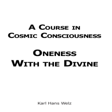 Cosmic Consciousness Cosmic Consciousness